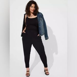 TORRID Ponte Sleeveless Jumpsuit